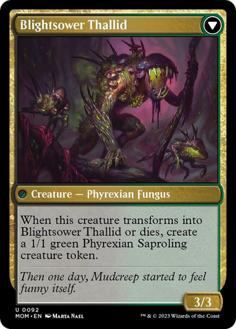 Blightreaper Thallid // Blightsower Thallid [March of the Machine] Magic: The Gathering