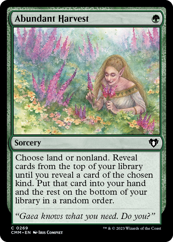 Abundant Harvest [Commander Masters] Magic: The Gathering