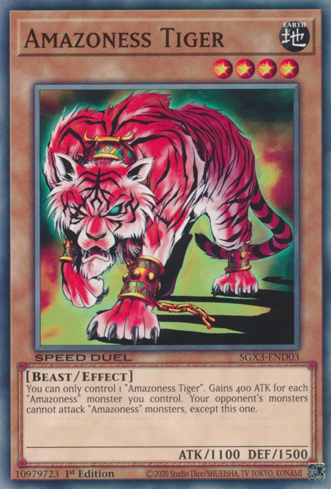 Amazoness Tiger [SGX3-END03] Common Yu-Gi-Oh!