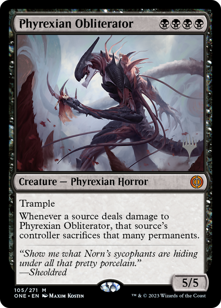Phyrexian Obliterator (Promo Pack) [Phyrexia: All Will Be One Promos] Magic: The Gathering