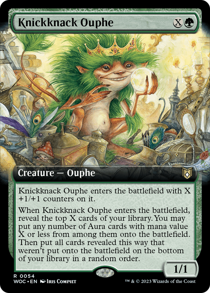 Knickknack Ouphe (Extended Art) [Wilds of Eldraine Commander] Magic: The Gathering