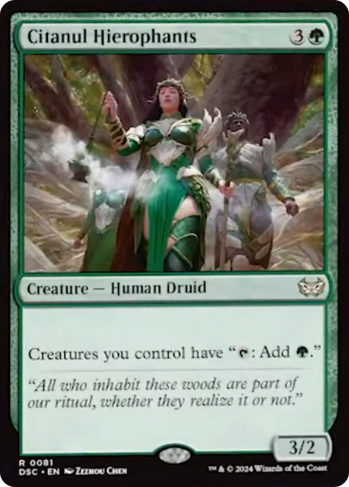 Citanul Hierophants [Duskmourn: House of Horror Commander] Magic: The Gathering
