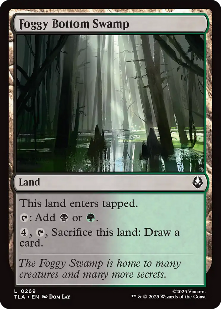 Foggy Bottom Swamp [Avatar: The Last Airbender] Magic: The Gathering
