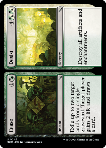 Cease // Desist [Murders at Karlov Manor] Magic: The Gathering