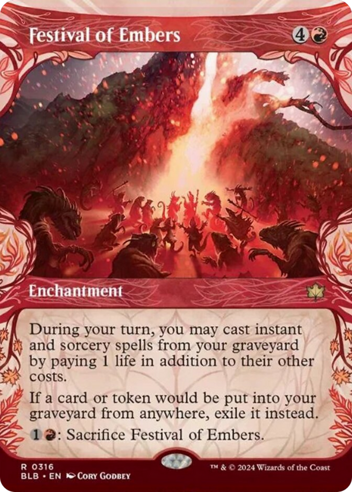 Festival of Embers (Showcase) [Bloomburrow] Magic: The Gathering