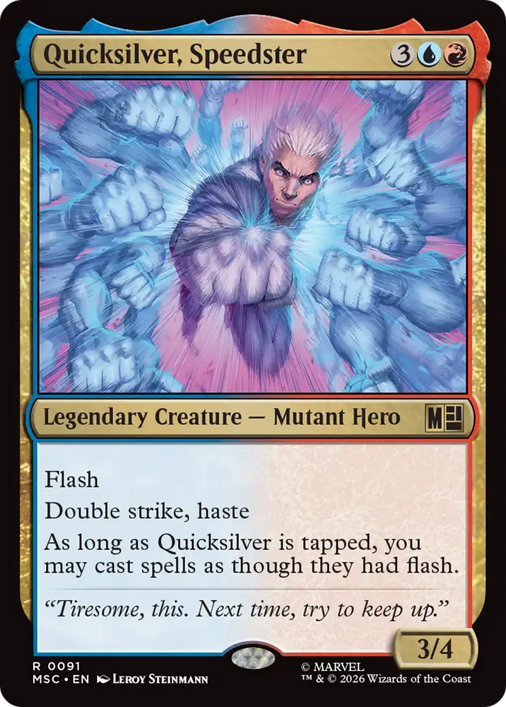Quicksilver, Speedster [Marvel Super Heroes Commander] Magic: The Gathering