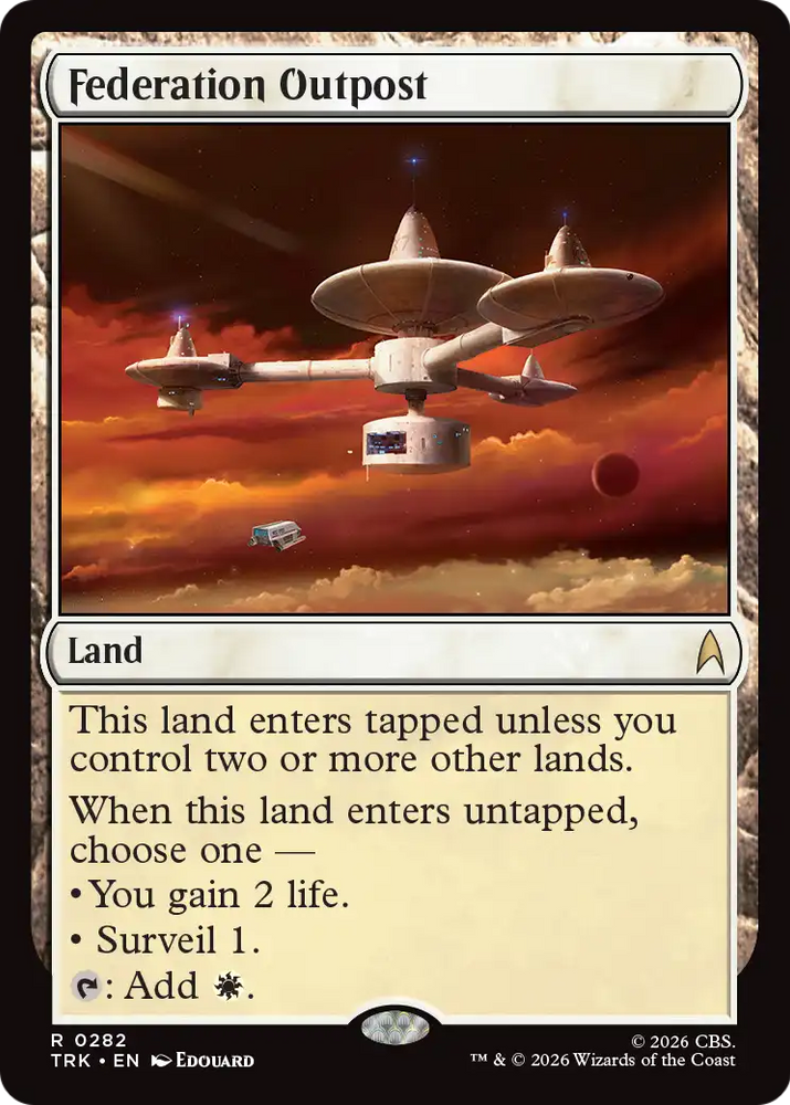 Federation Outpost [Star Trek] Magic: The Gathering