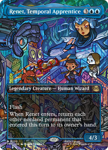Renet, Temporal Apprentice (Borderless) [Teenage Mutant Ninja Turtles] Magic: The Gathering