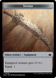 Sword // Manifold Mouse Double-Sided Token [Bloomburrow Tokens] Magic: The Gathering