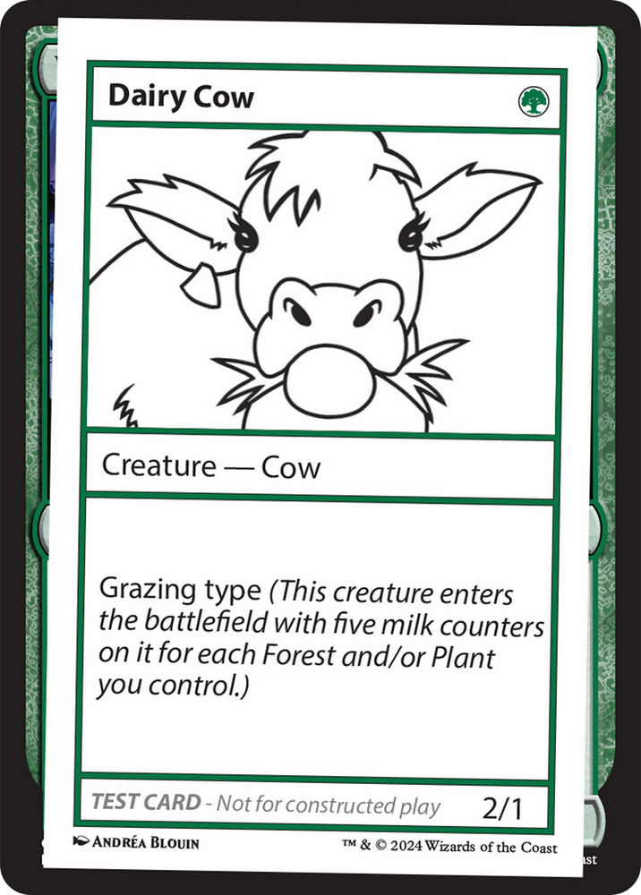 Dairy Cow [Mystery Booster 2 Playtest Cards] Magic: The Gathering