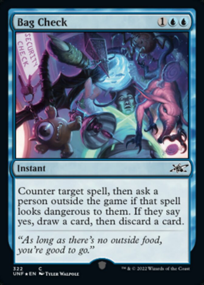 Bag Check (Galaxy Foil) [Unfinity] Magic: The Gathering