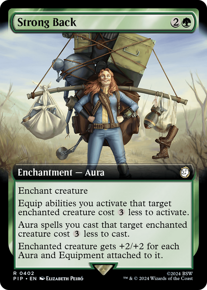 Strong Back (Extended Art) [Fallout] Magic: The Gathering