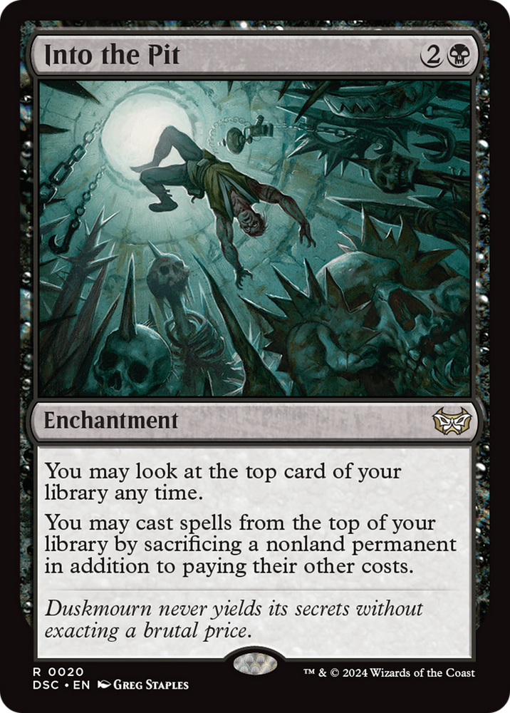 Into the Pit [Duskmourn: House of Horror Commander] Magic: The Gathering