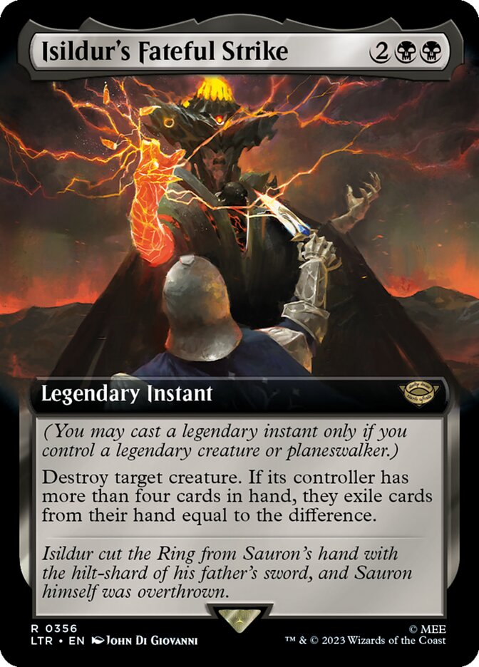 Isildur's Fateful Strike (Extended Art) [The Lord of the Rings: Tales of Middle-Earth] Magic: The Gathering