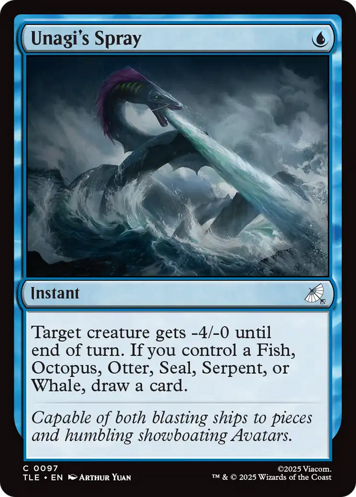 Unagi's Spray [Avatar: The Last Airbender: Eternal-Legal] Magic: The Gathering