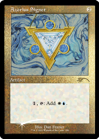 Azorius Signet (Retro) (Foil Etched) [Secret Lair Drop Series] Magic: The Gathering