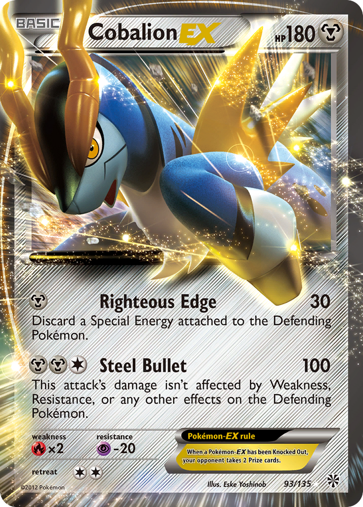 Cobalion EX (93/135) [Black & White: Plasma Storm] Pokémon