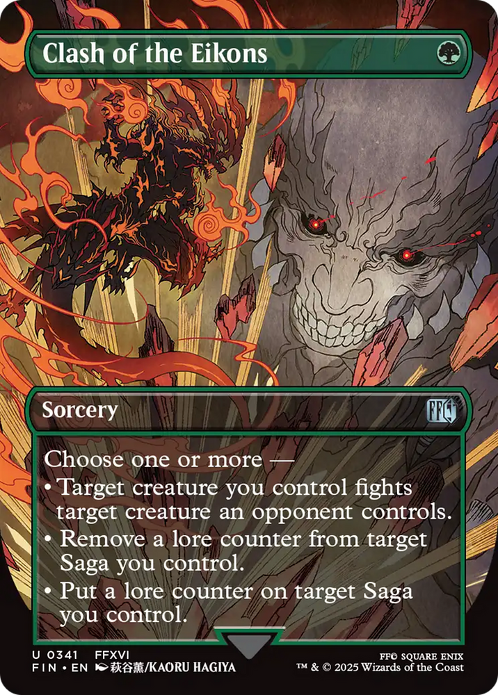 Clash of the Eikons (Borderless) [FINAL FANTASY] Magic: The Gathering