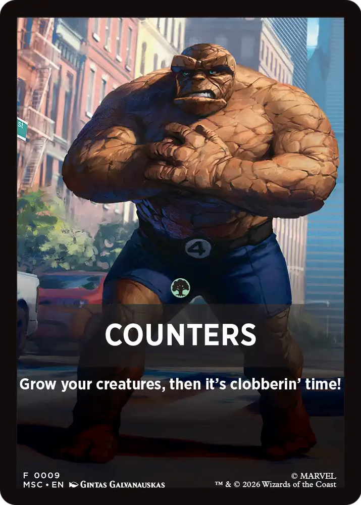 Counters Theme Card [Marvel Super Heroes Commander] Magic: The Gathering
