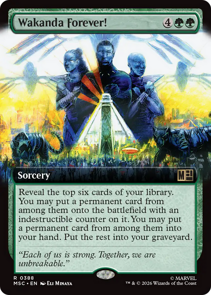 Wakanda Forever! (Extended Art) [Marvel Super Heroes Commander] Magic: The Gathering