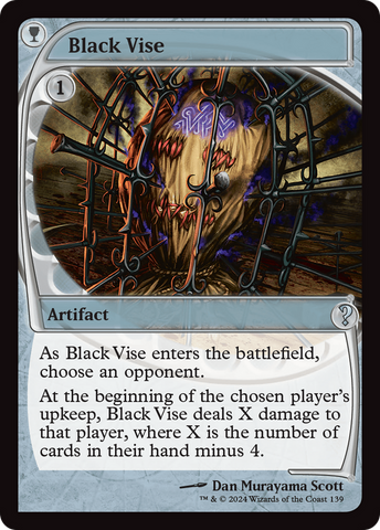 Black Vise (Future Sight) [Mystery Booster 2] Magic: The Gathering