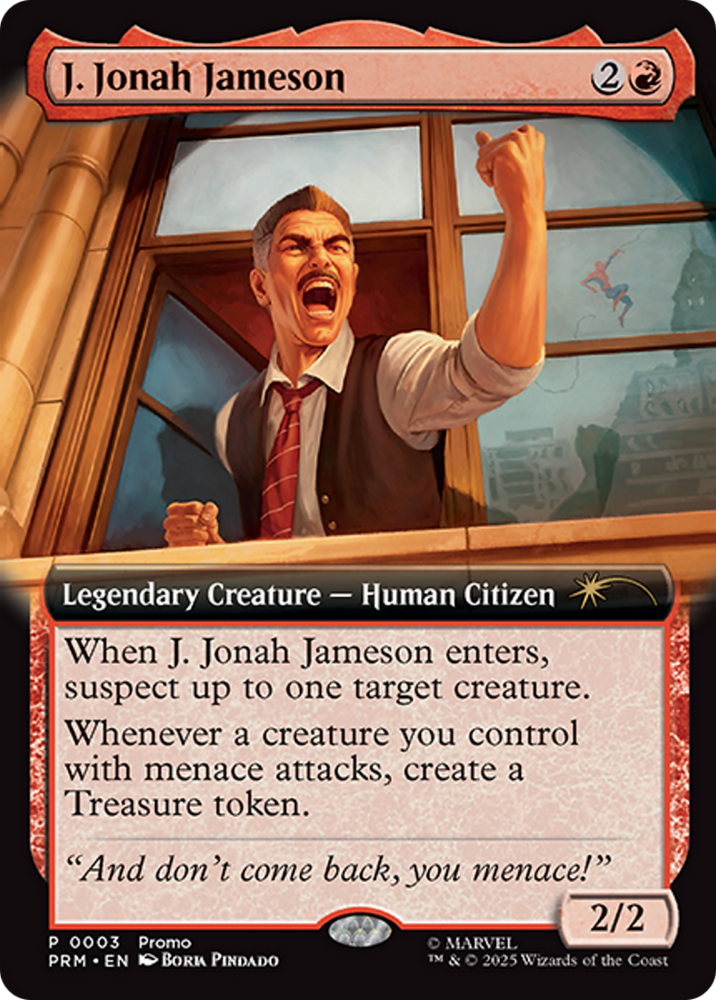 J. Jonah Jameson (Extended Art) [Marvel's Spider-Man Promos] Magic: The Gathering