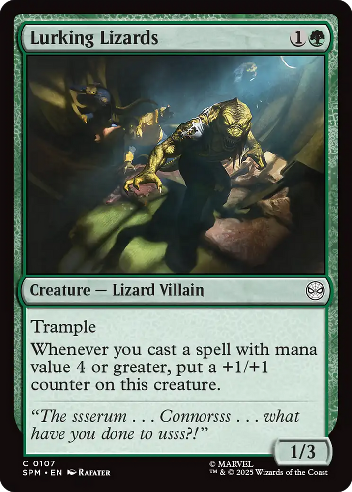 Lurking Lizards [Marvel's Spider-Man] Magic: The Gathering