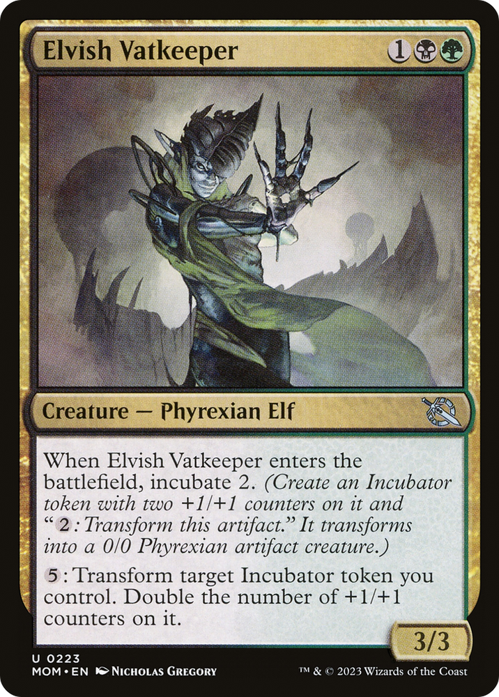 Elvish Vatkeeper [March of the Machine] Magic: The Gathering