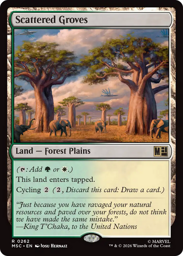Scattered Groves [Marvel Super Heroes Commander] Magic: The Gathering