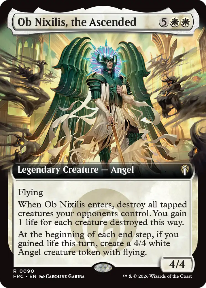 Ob Nixilis, the Ascended (Extended Art) [Reality Fracture Commander] Magic: The Gathering