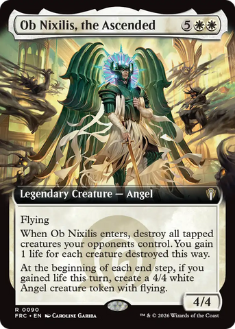 Ob Nixilis, the Ascended (Extended Art) [Reality Fracture Commander] Magic: The Gathering