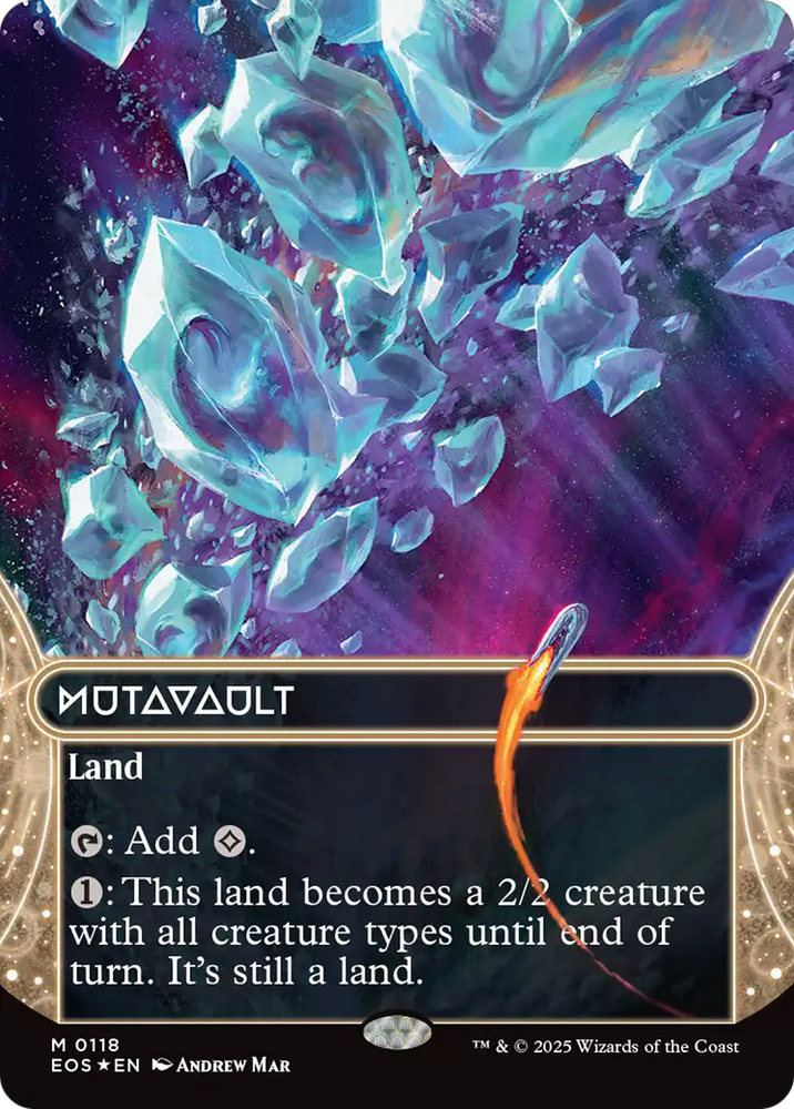 Mutavault (0118) (Borderless) (Galaxy Foil) [Edge of Eternities: Stellar Sights] Magic: The Gathering