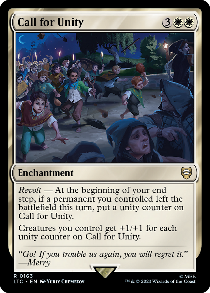 Call for Unity [The Lord of the Rings: Tales of Middle-Earth Commander] Magic: The Gathering