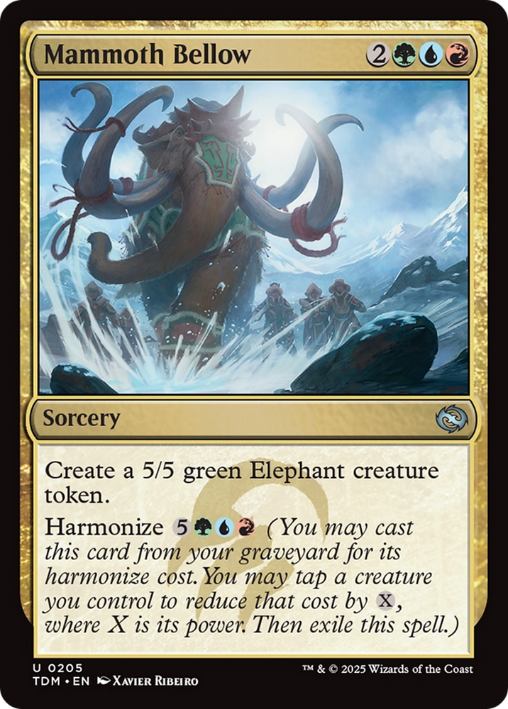 Mammoth Bellow [Tarkir: Dragonstorm] Magic: The Gathering