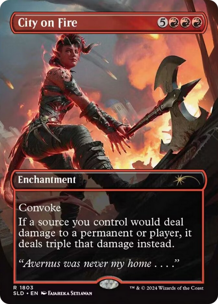 City on Fire [Secret Lair Drop Series] Magic: The Gathering