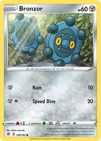 Bronzor (129/192) [Sword & Shield: Rebel Clash] Pokémon