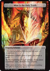 Mine Is The Only Truth (Full Art) [Duskmourn: Archenemy] Magic: The Gathering