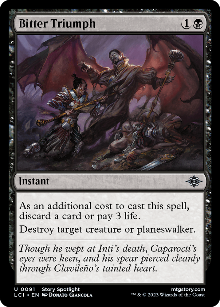 Bitter Triumph [The Lost Caverns of Ixalan] Magic: The Gathering