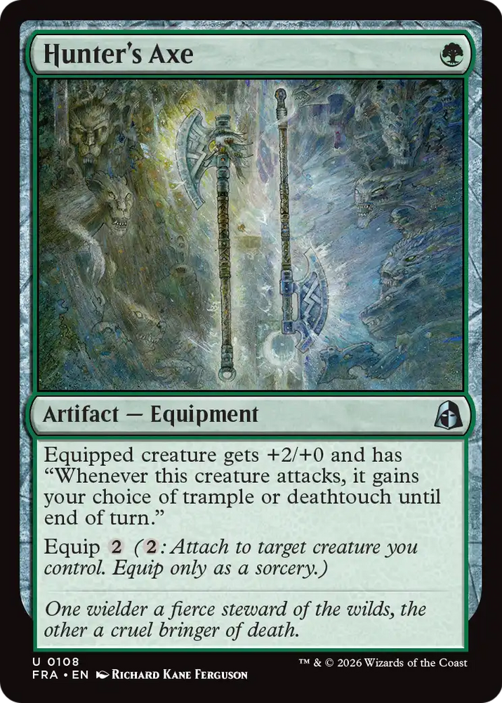 Hunter's Axe [Reality Fracture] Magic: The Gathering