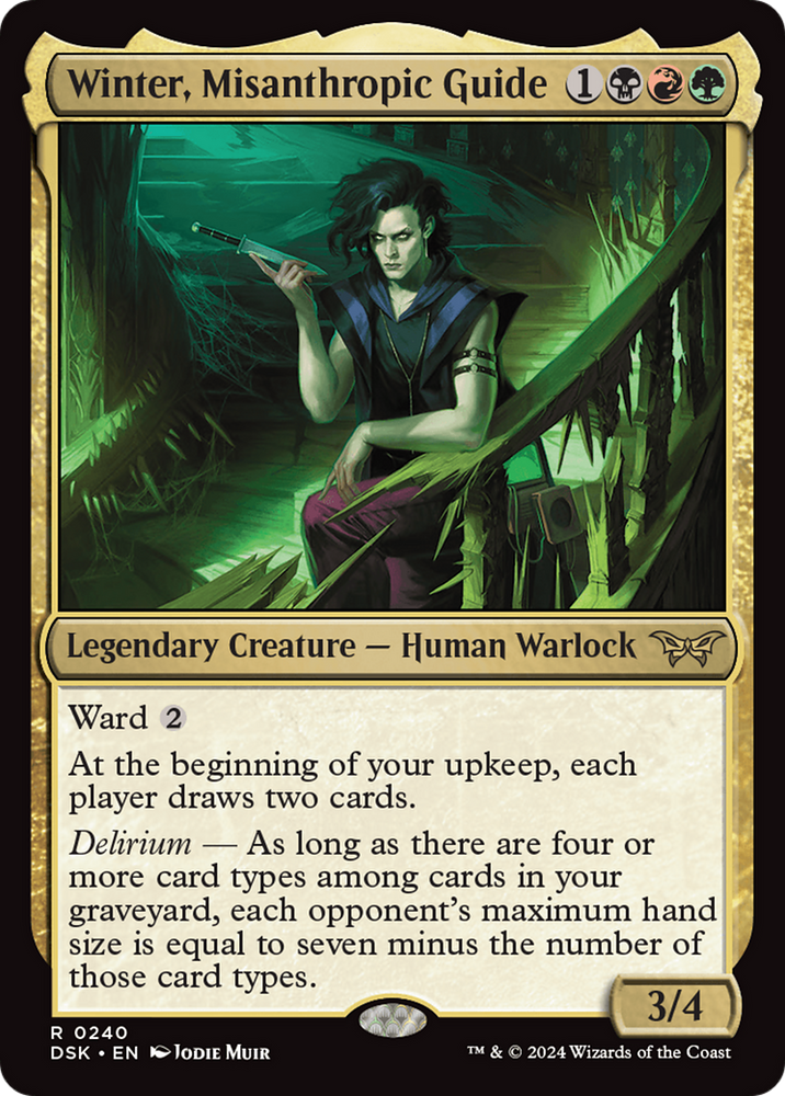 Winter, Misanthropic Guide [Duskmourn: House of Horror] Magic: The Gathering