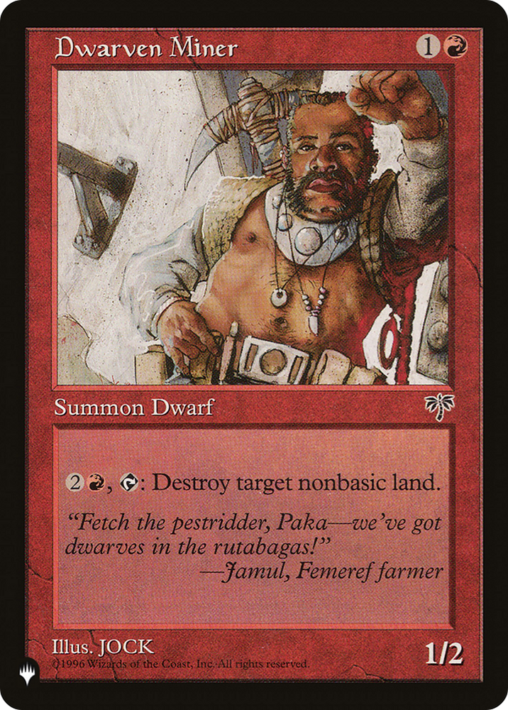 Dwarven Miner [The List] Magic: The Gathering
