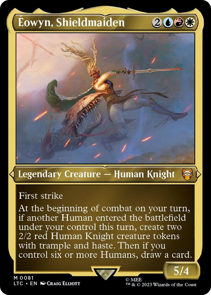 Eowyn, Shieldmaiden (Display Commander) [The Lord of the Rings: Tales of Middle-Earth Commander] Magic: The Gathering