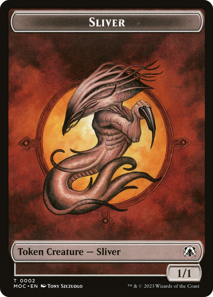 Saproling // Sliver Double-Sided Token [The List] Magic: The Gathering