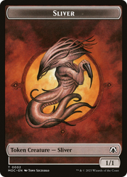 Saproling // Sliver Double-Sided Token [The List] Magic: The Gathering