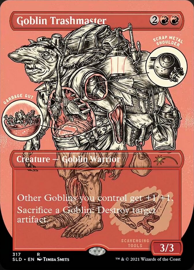 Goblin Trashmaster (Borderless Foil Etched) [Secret Lair Drop Series] Magic: The Gathering