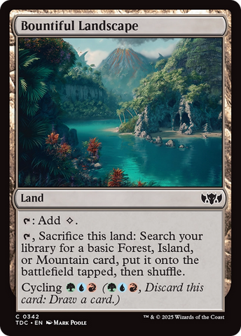 Bountiful Landscape [Tarkir: Dragonstorm Commander] Magic: The Gathering