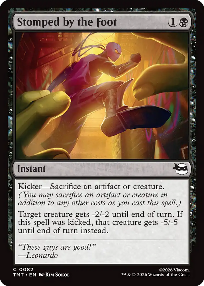 Stomped by the Foot [Teenage Mutant Ninja Turtles] Magic: The Gathering