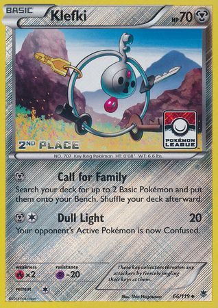 Klefki (66/119) (League Promo 2nd Place) [XY: Phantom Forces] Pokémon