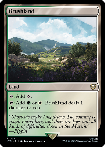 Brushland [The Lord of the Rings: Tales of Middle-Earth Commander] Magic: The Gathering