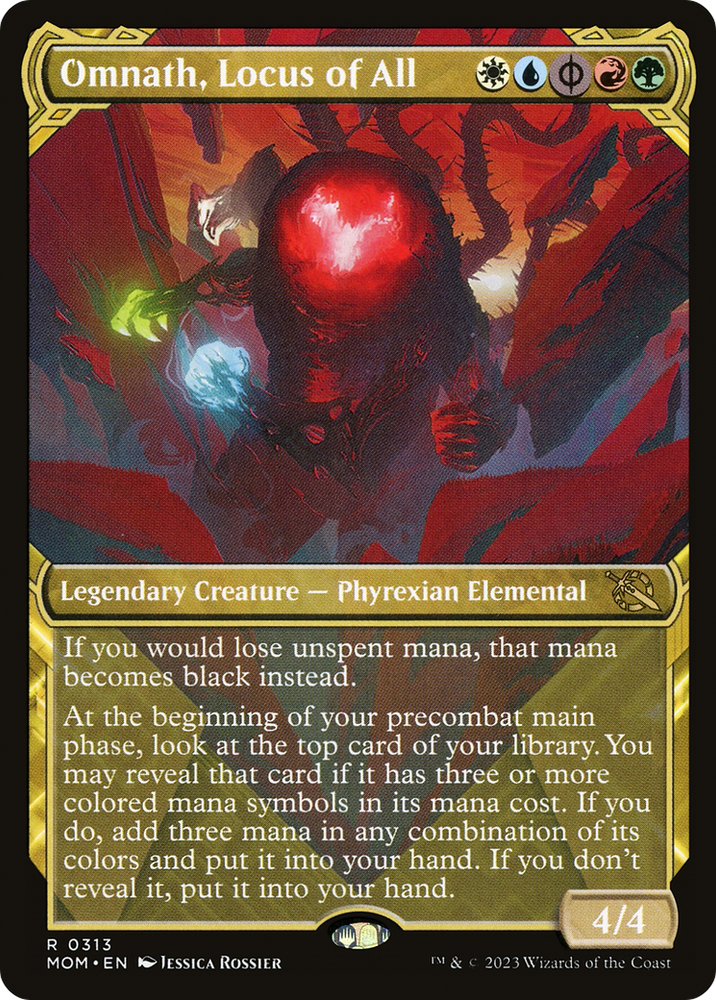 Omnath, Locus of All (Showcase Planar Booster Fun) [March of the Machine] Magic: The Gathering